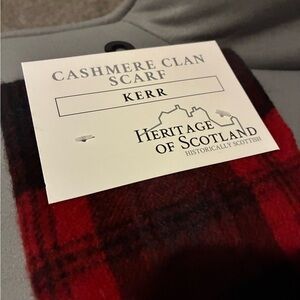 Heritage of Scotland Red and Black Tartan Scarf